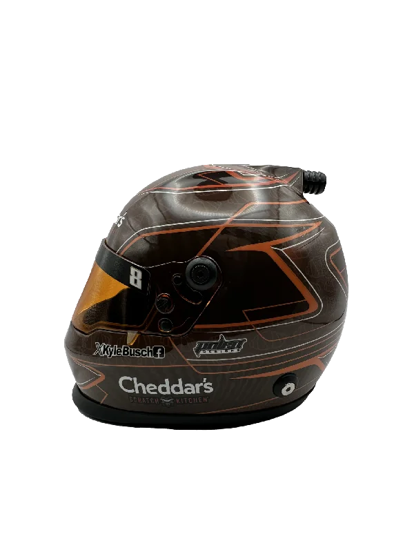 KYLE BUSCH #8 CHEDDARS BROWN MINI REPLICA HELMET