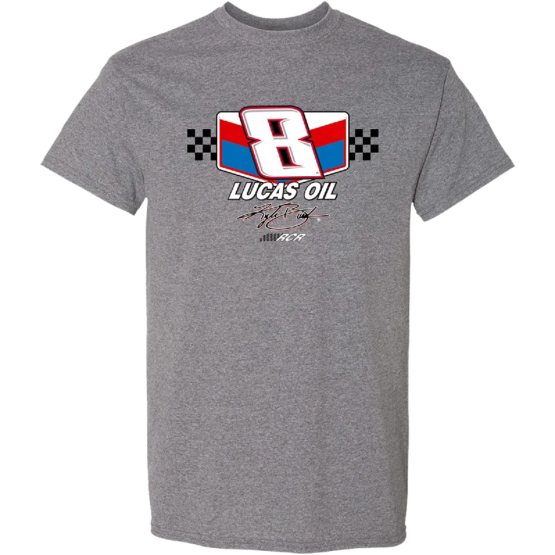 KYLE BUSCH #8 LUCAS GRP HEATHER TEE