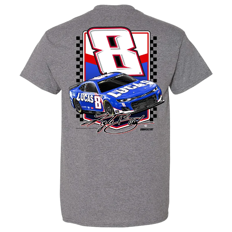 KYLE BUSCH #8 LUCAS GRP HEATHER TEE