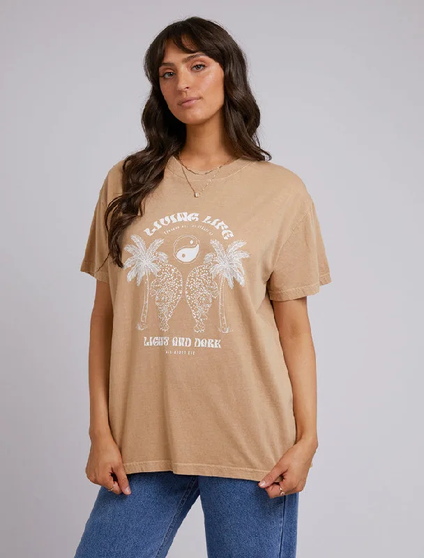 Living Life Standard Tee - Oat