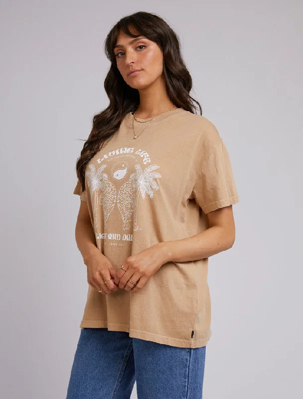 Living Life Standard Tee - Oat