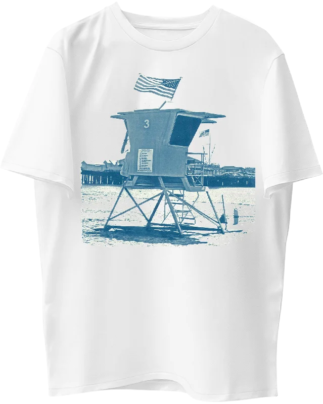 Santa Barbara Lifeguard Tower Graphic Tee