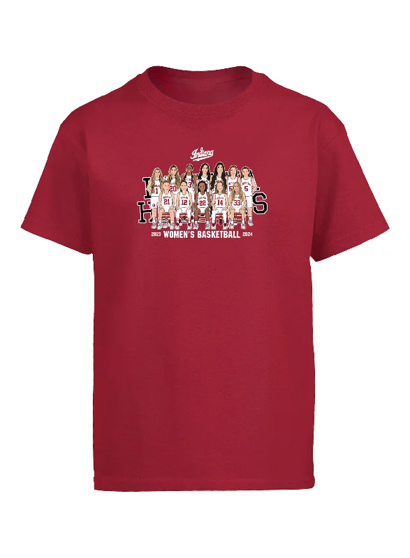 Official Indiana Women's Basketball Team Tee: 2023-2024 - Youth