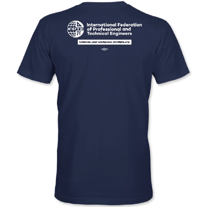 Periodic Table of Elements UNION Unisex Short Sleeve Crew Tee - Navy