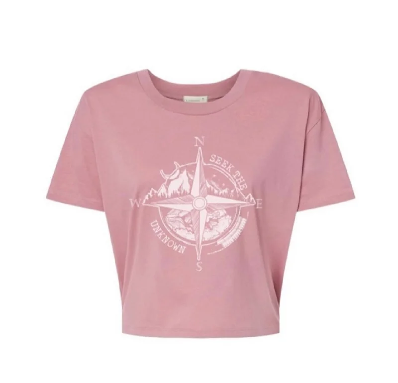 Pink crop tee