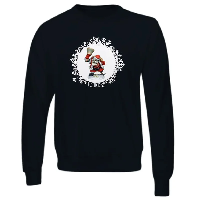 Printed Orc Santa Sweatshirt - Black