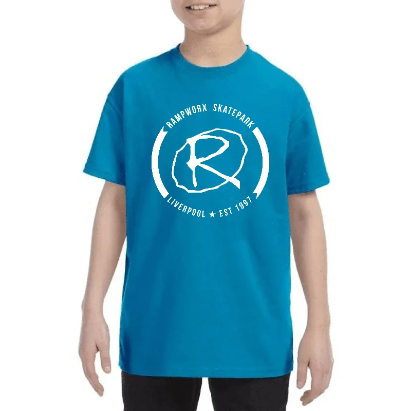 Rampworx Big Crest Youth T-Shirt, Blue