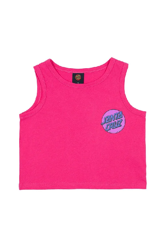 Santa Cruz Other Dot Chest Crop Tank Pink