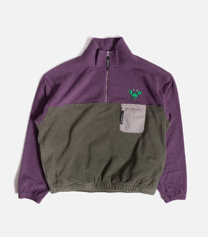 Sci-Fi Fantasy Crab Quarter Zip Fleece