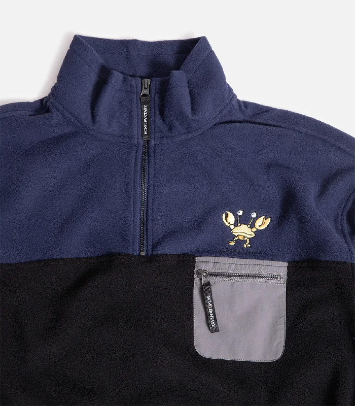 Sci-Fi Fantasy Crab Quarter Zip Fleece