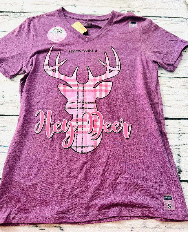 Simply Southern - Purple Hey Deer Tshirt