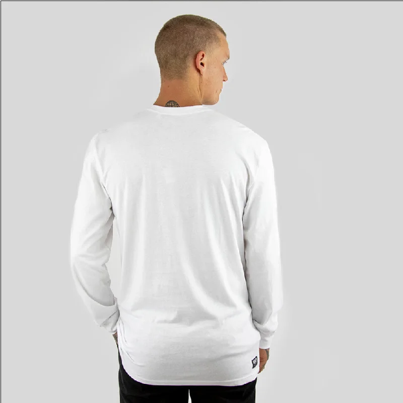 DTP-21 SMP mens long sleeve tee WHITE