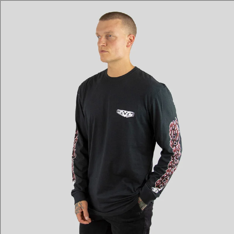 SALVO SMP mens long sleeve tee BLACK