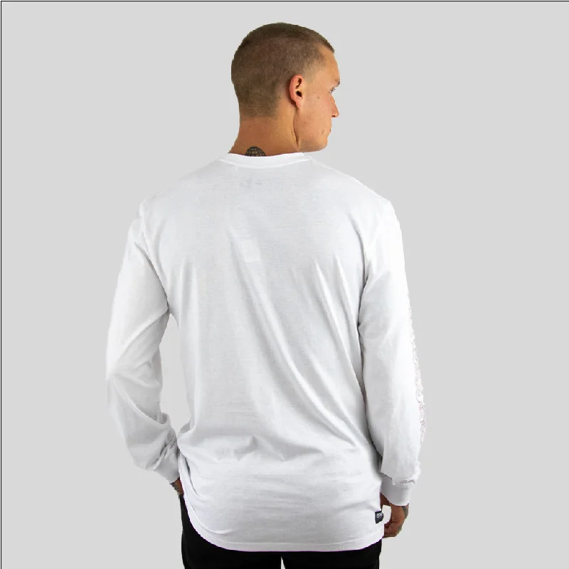 SALVO SMP mens long sleeve tee WHITE