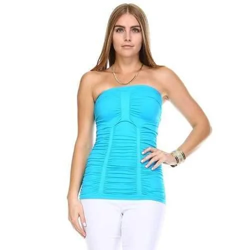 Women's Textured Knit Stretch Tube Top