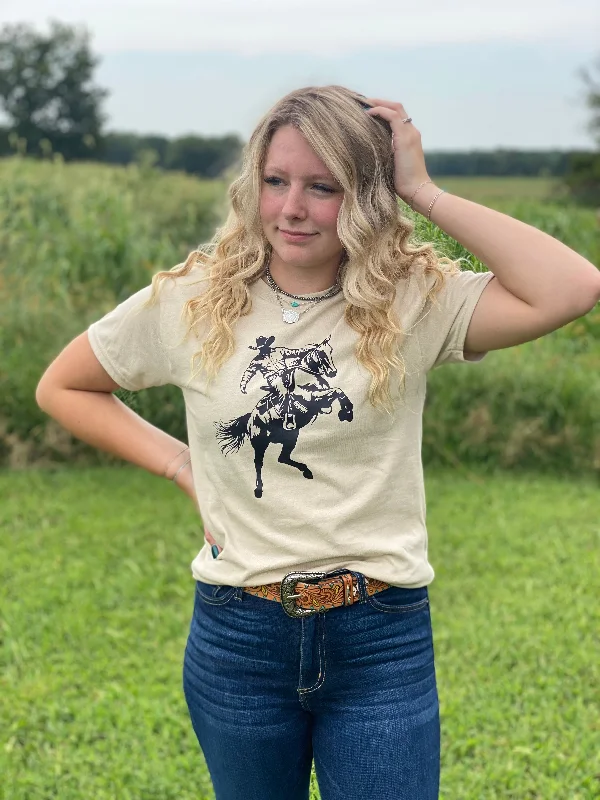 Tan Cowboy Tee