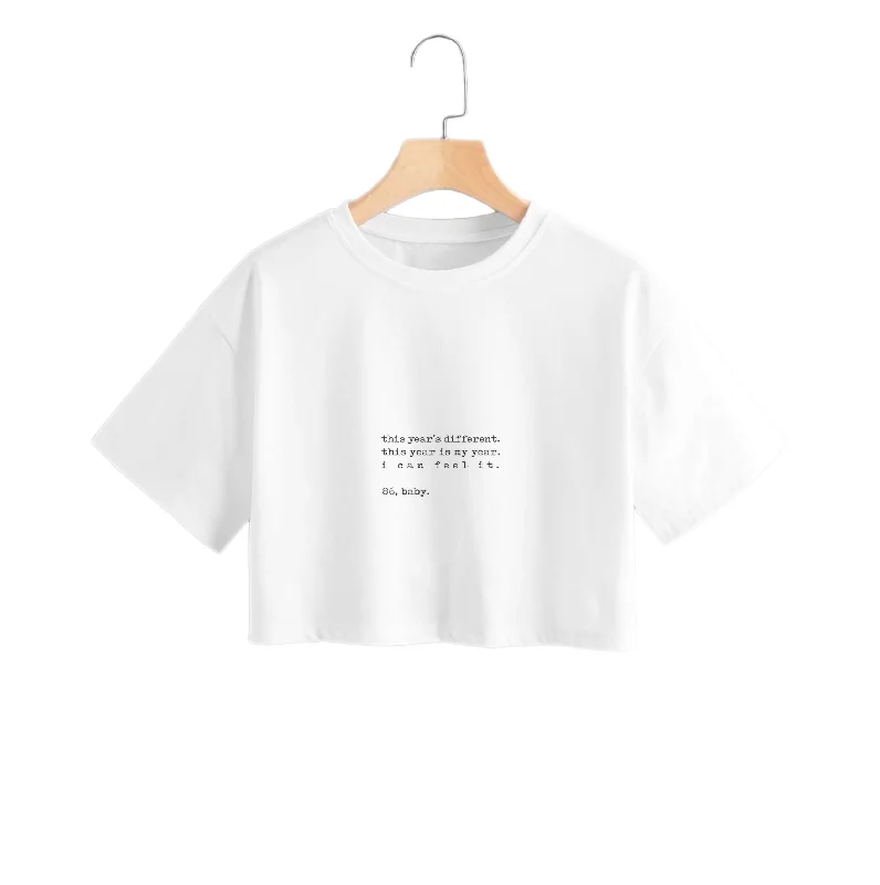 This Year's Different - Eddie Munson Stranger Crop Top