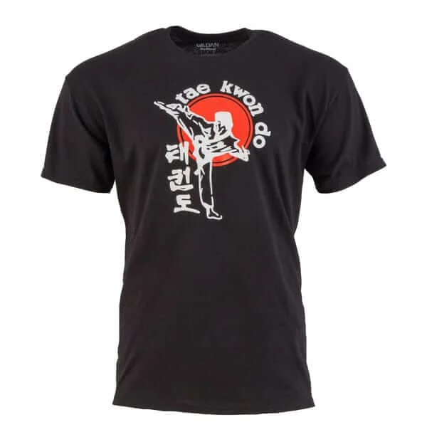 TKD Kicker T-Shirt large logo martial arts