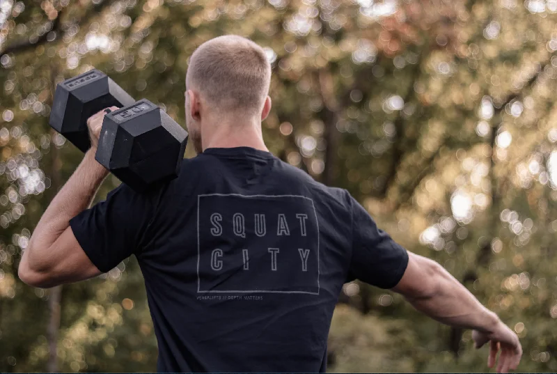 VersaLifts™ logo/slogan tee (Squat City)