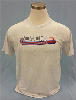 Wave Curl USA T Shirt