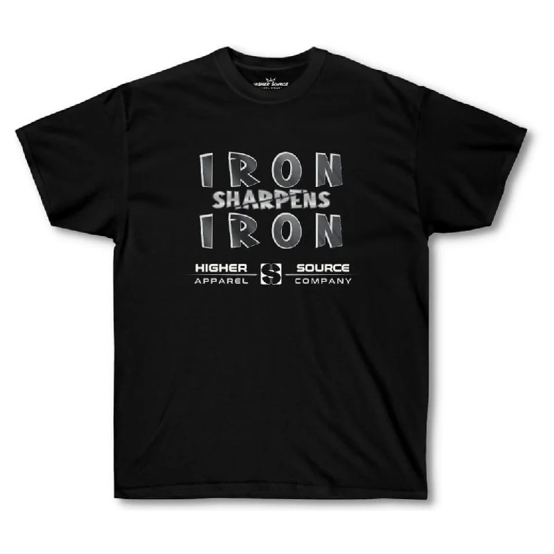 Women's Iron Sharpens Iron Oversized Tee - Black / American Silver