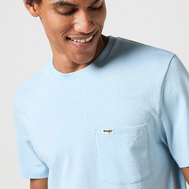 Wrangler Pocket Tee in Dream Blue