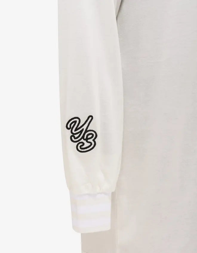 Y-3 Off White Graphic Long Sleeve T-Shirt